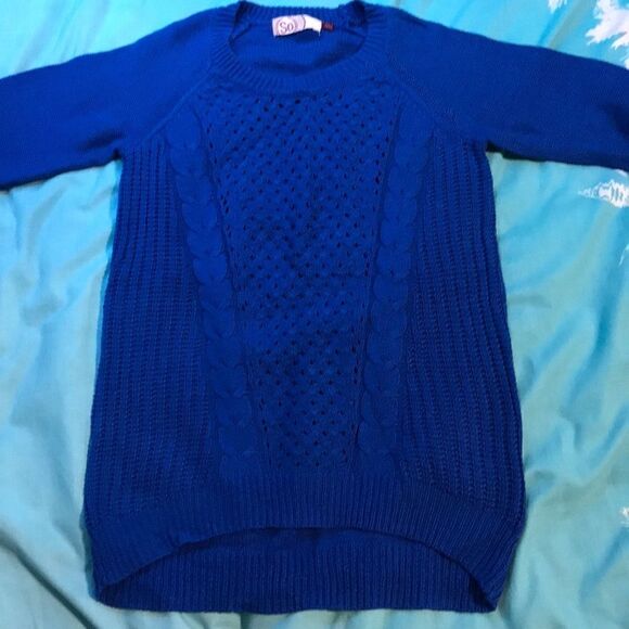 🔹Blue & White Sweaters Junior’s XS - Picture 7 of 9